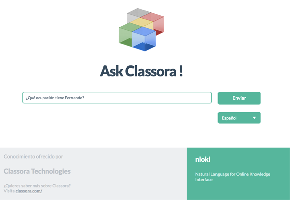 Pantalla inicial de Ask Classora! aún no publicada